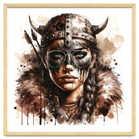 Modern Viking Woman Portrait