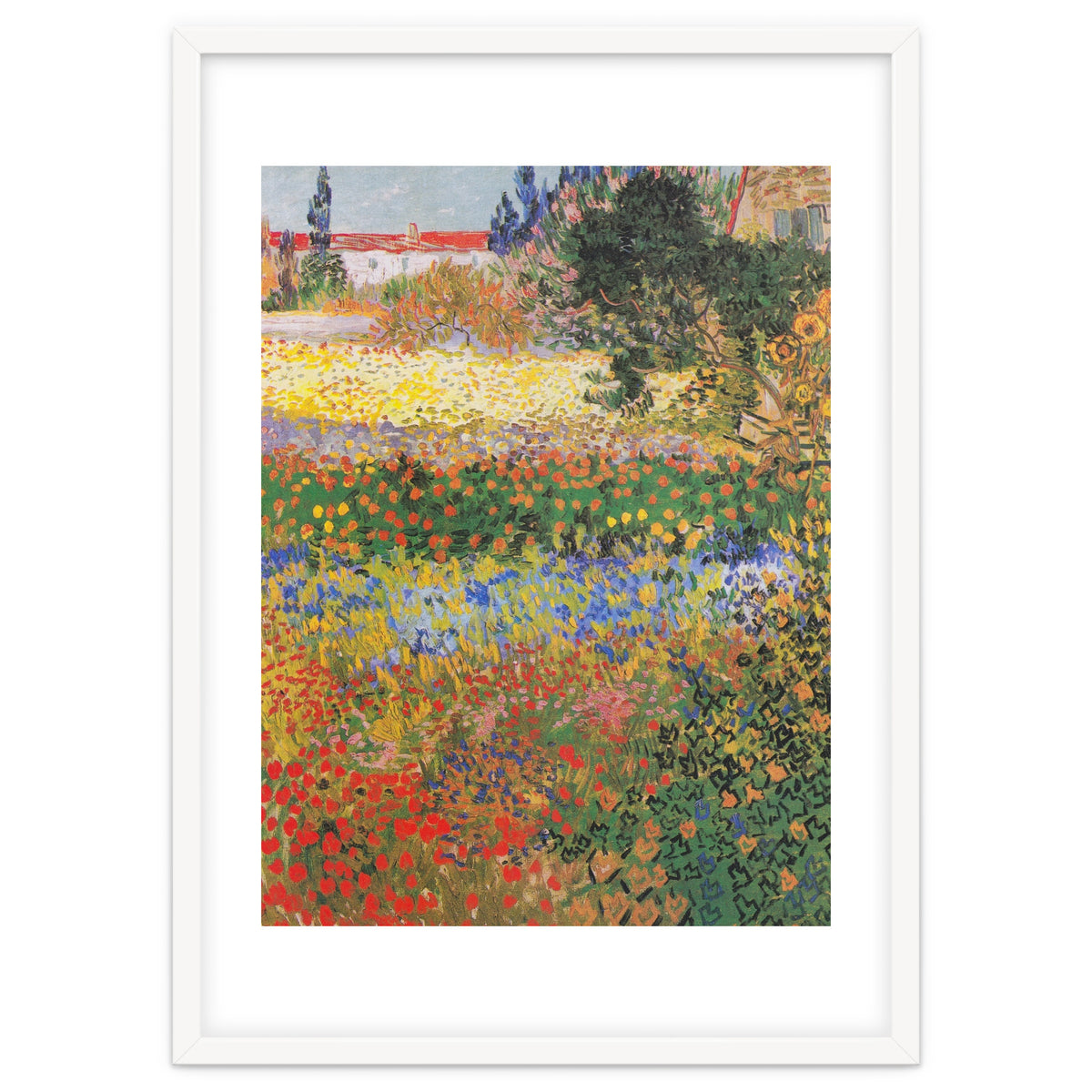 Vincent van Gogh – Flowering Garden – Classic Floral Masterpiece