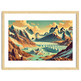 Vintage Argentina, Patagonia Glaciers Poster thumbnail