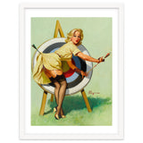 Pinup Sexy Girl On A Target thumbnail