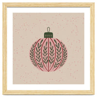 Christmas globe with branches