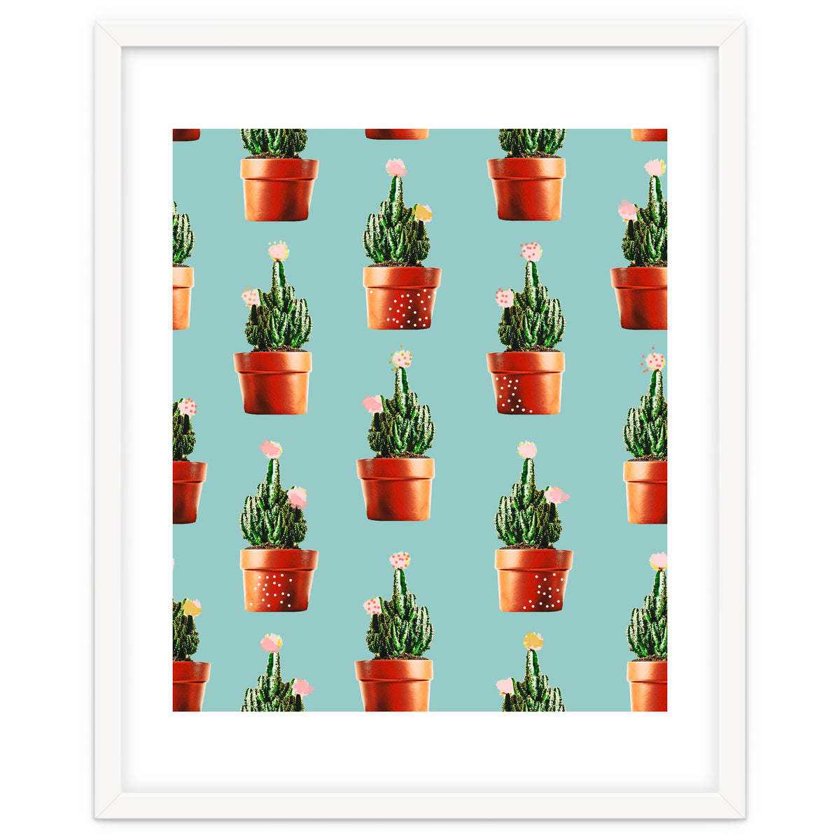 Cactus in Copper Pots #society6 #decor #buyart