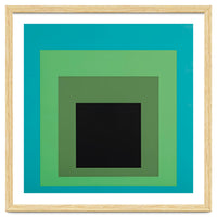 JOSEF ALBERS - HOMAGE TO THE SQUARE GREEN BLACK