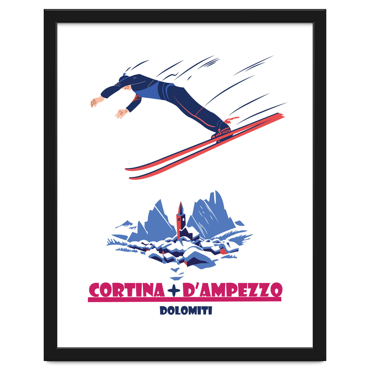 Ski Jump At Cortina Di Ampezzo