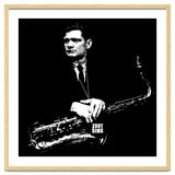 Zoot Sims American Jazz Saxophonist in Grayscale thumbnail