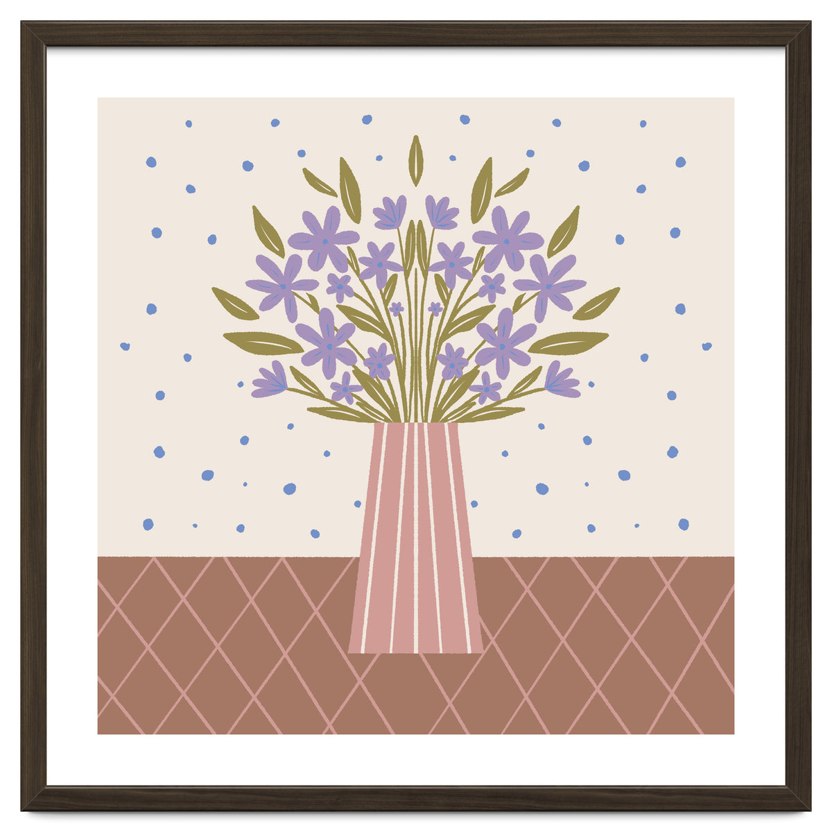 Flower Vase Mocha Mousse