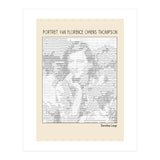 Portret Van Florence Owens Thompson (ascii Art) (Print Only) thumbnail