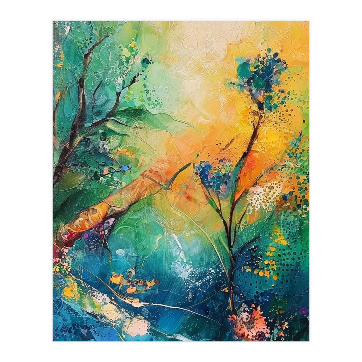 Abstract Botanical Forest Landscape (Print Only)