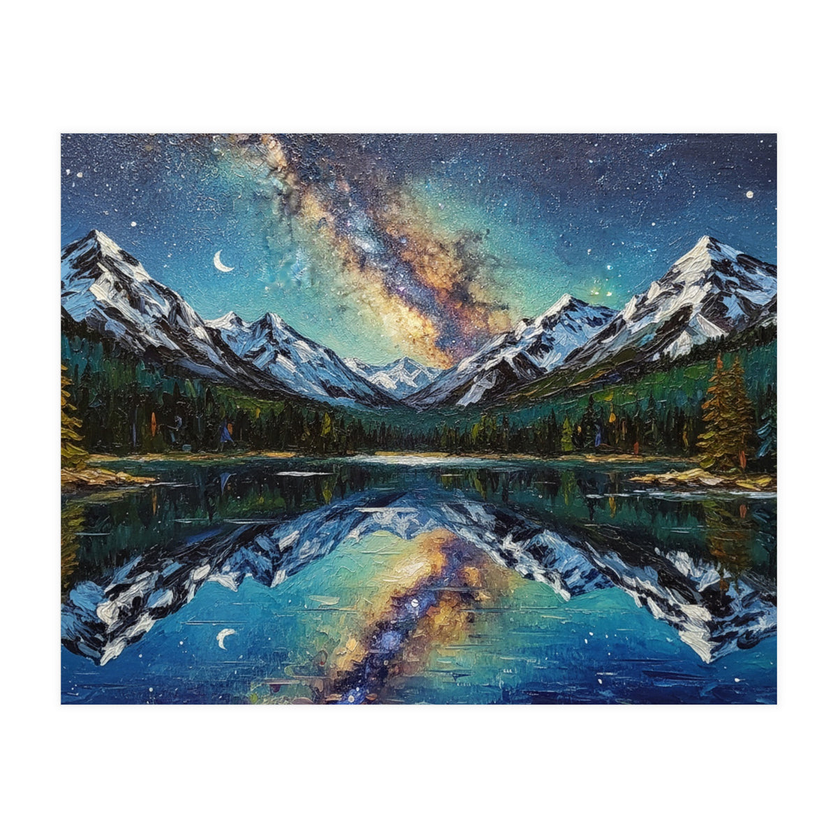 Midnight Mountain Reflection (Print Only)