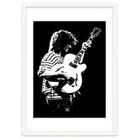 Pat Metheny American Jazz Musician in Monochrome