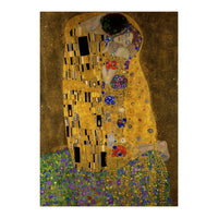 Gustav Klimt The Kiss Gold Romantic Art (Print Only)