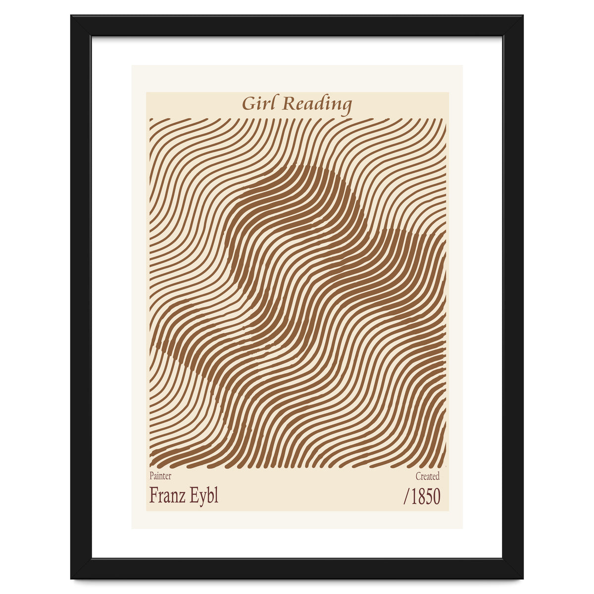 Girl Reading – Franz Eybl (1850)