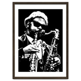 Rahsaan Roland Kirk American Jazz Multi-Instrumentalist in Grayscale 2 thumbnail