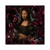 Mona Lisa And Dark Flowers (Print Only) thumbnail