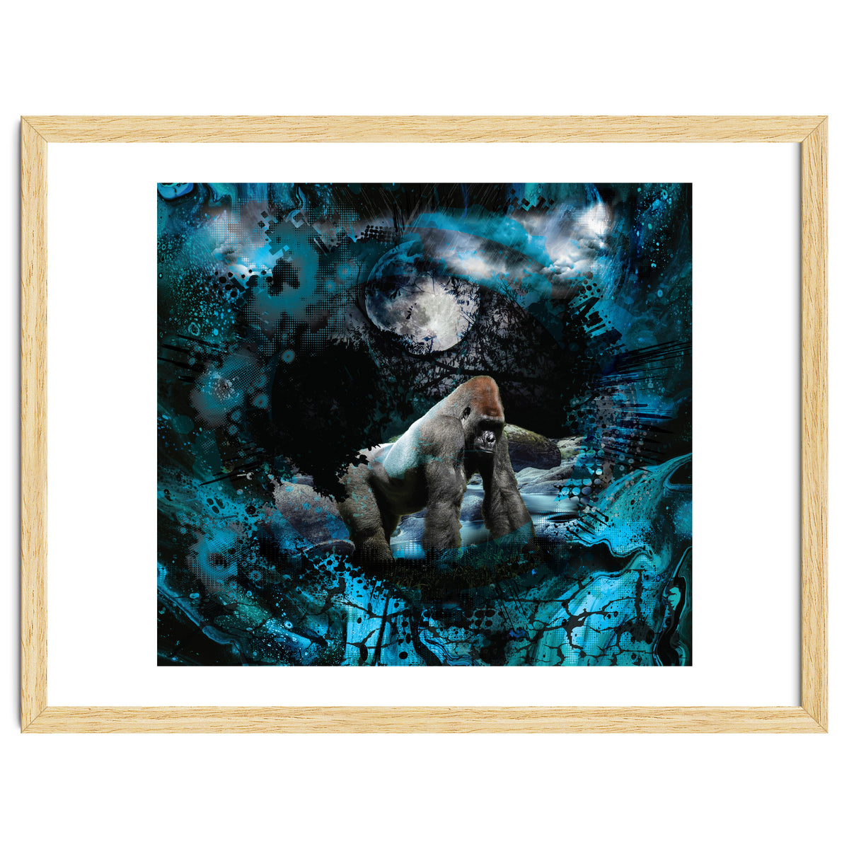 Gorilla Blue Moon Forest Scenic