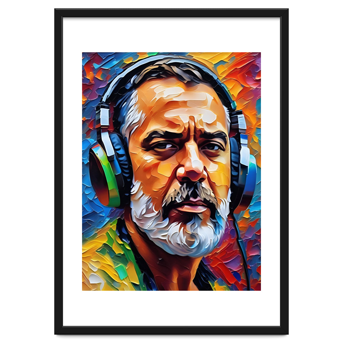 Man In Headphones Art