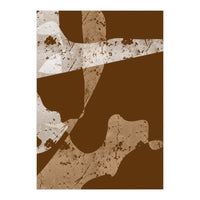 Brown Abstract Minimalist (Print Only)