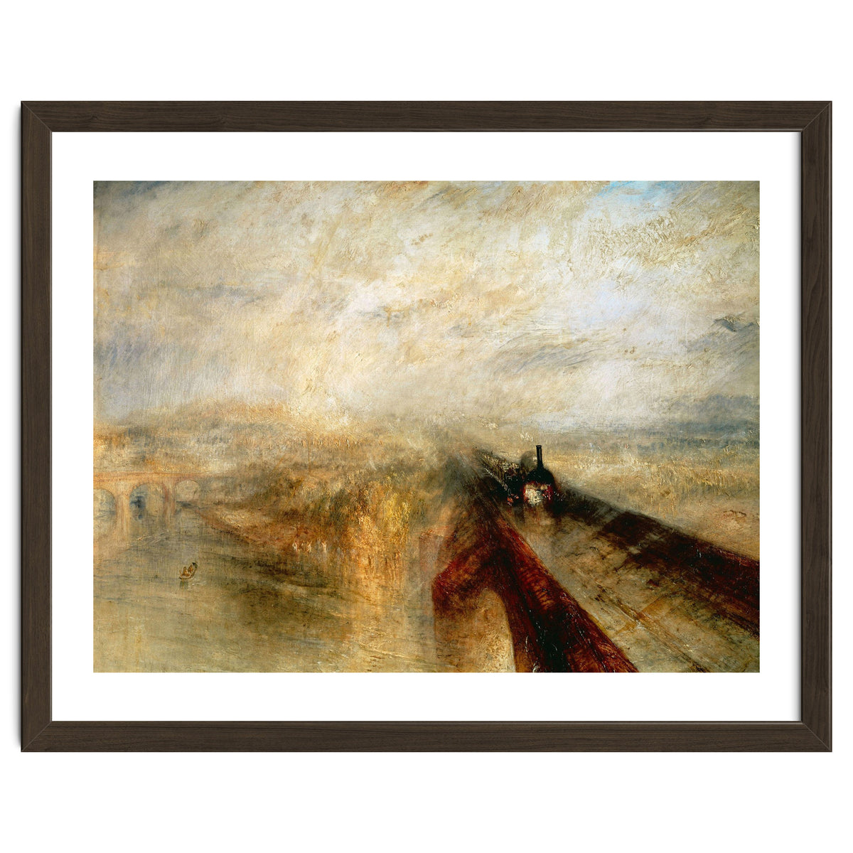Joseph Mallord William Turner / 'Rain, Steam and Speed (The Great Western Railway)', 1844.