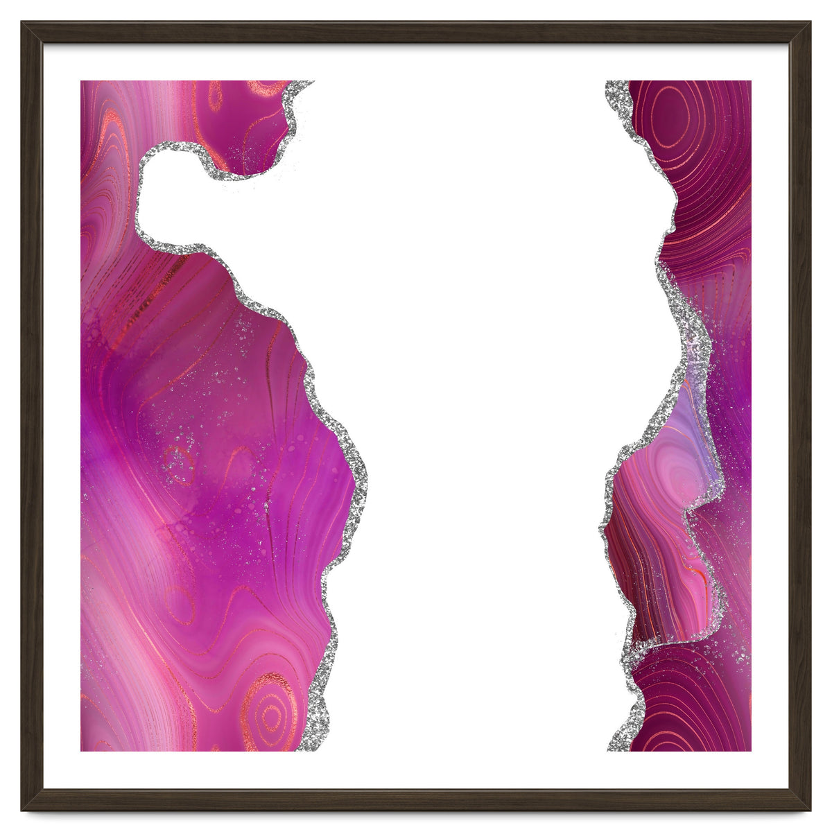 Magenta & Silver Agate Texture 06
