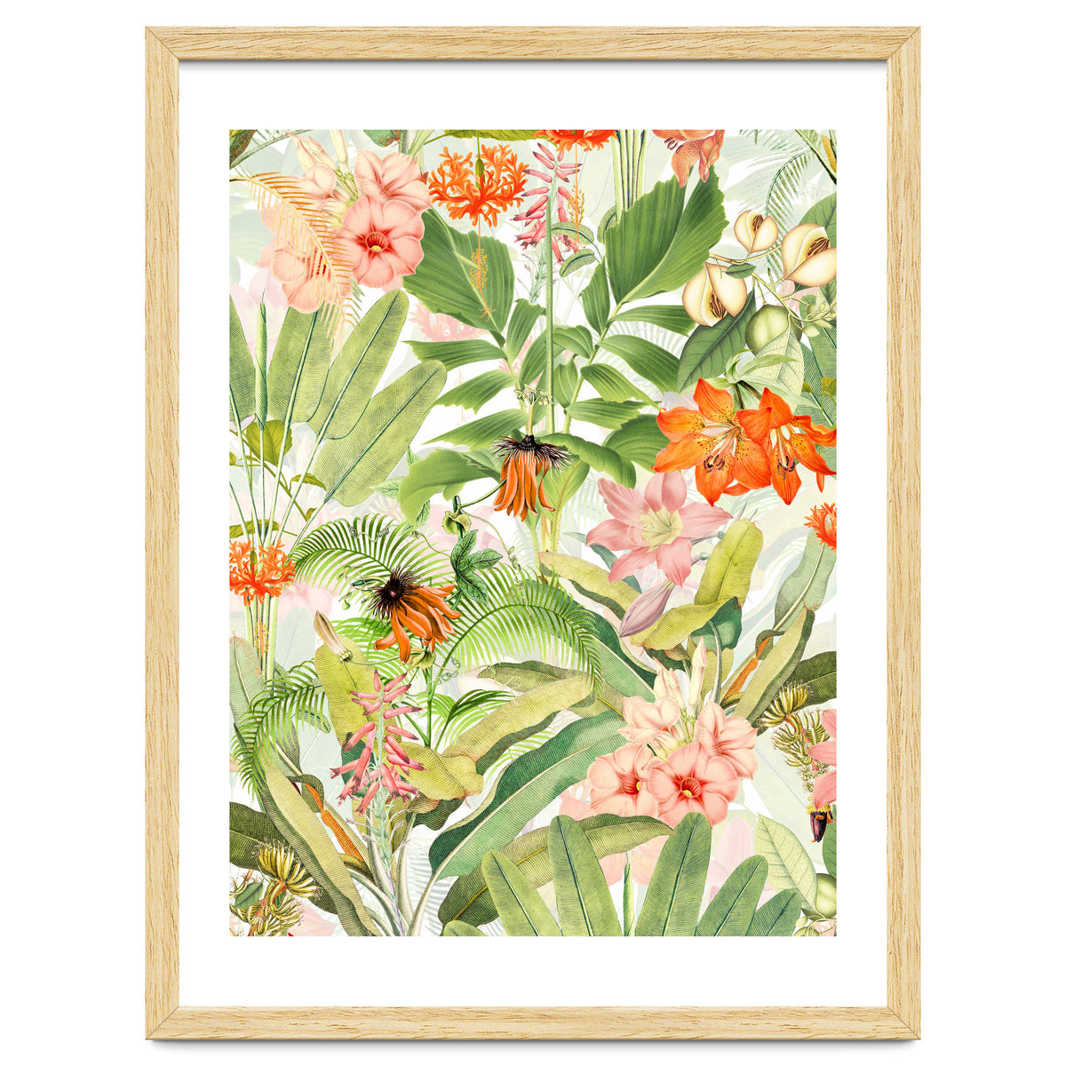 Luxurious Botanical Flower Jungle