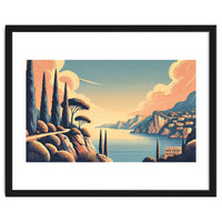 Vintage French Riviera Poster, France