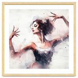 Elegant Ballet Dancer Portrait In Motion thumbnail