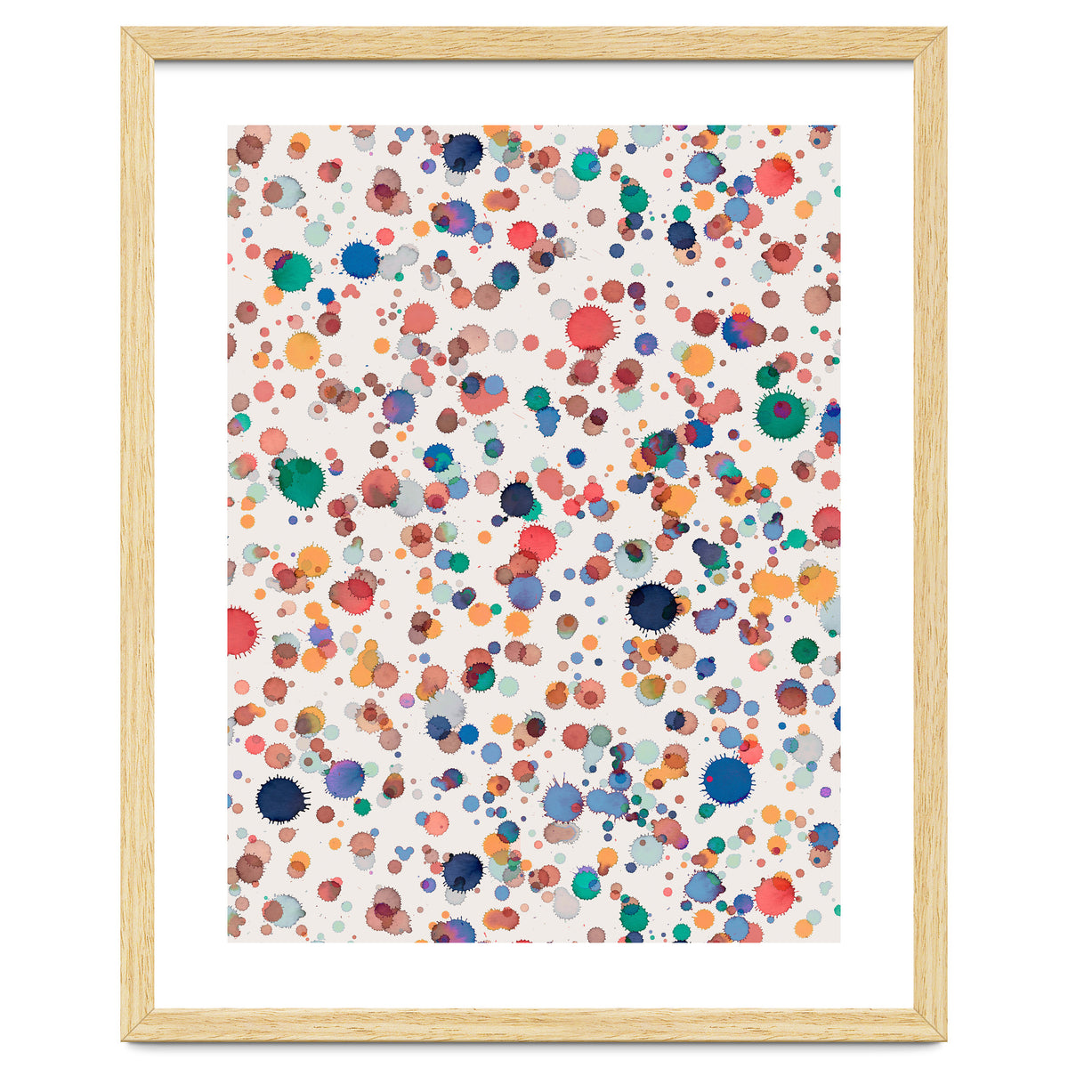 Drops Watercolor Texture Blue