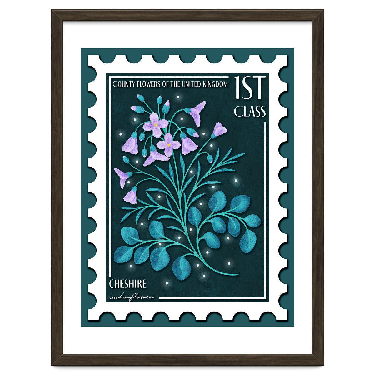 The Cheshire Cuckooflower Postage Stamp