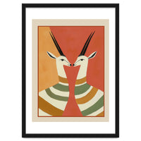Two Gazelles In Stillness
