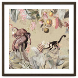 Vintage Exotic Monkeys In African Jungle Landscape thumbnail