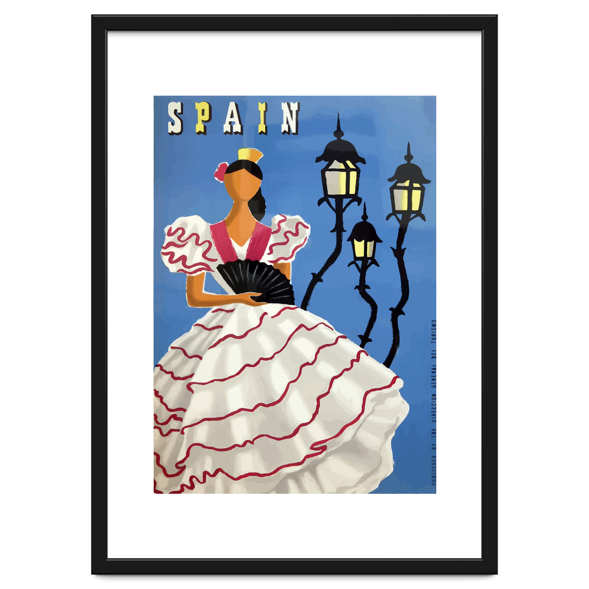 Spain, A Lady in Traditional Costume