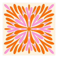 Symmetry Petals - pink and orange (Print Only)