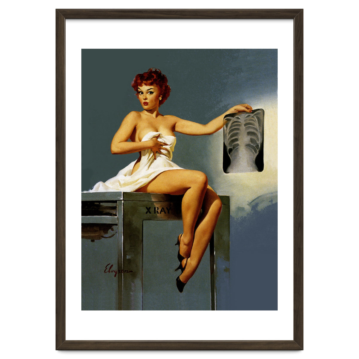 Pin Up Sexy Girl At The Doctor