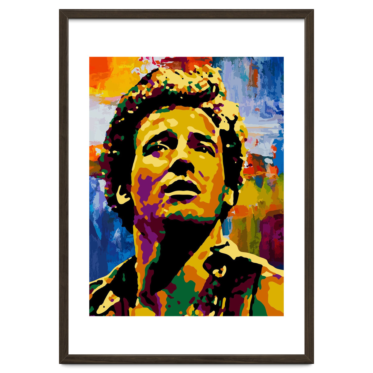 Bruce Springsteen Colorful abstract