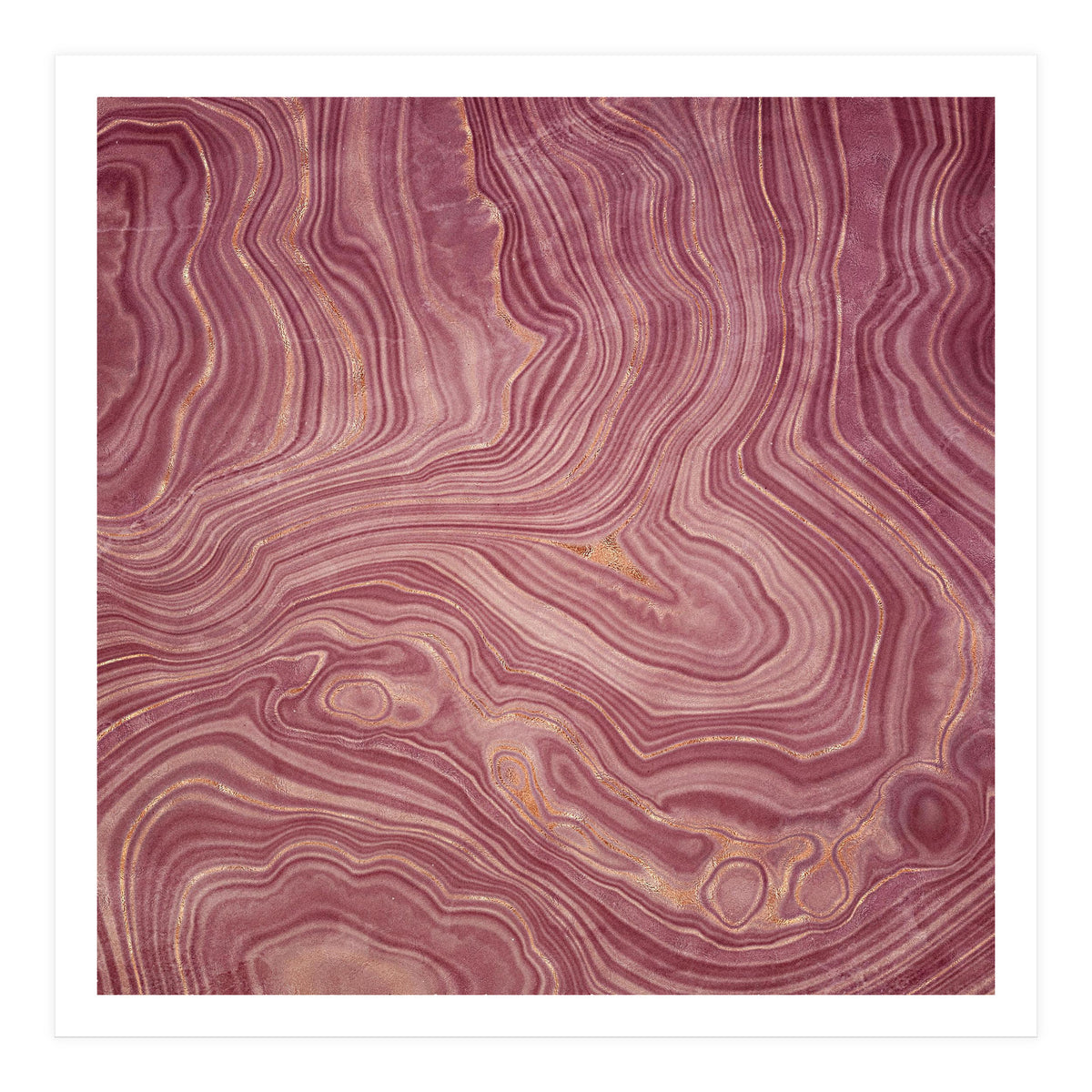 Pink Agate Texture 02  (Print Only)
