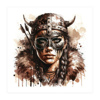 Modern Viking Woman Portrait (Print Only)