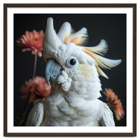 Beautiful Cockatoo Parrot With Yellow Crest