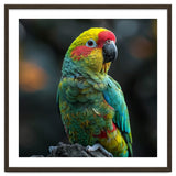 Vibrant Amazon Parrot Perched On A Branch thumbnail