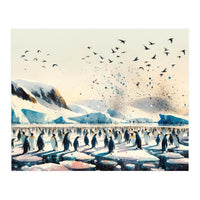 Antarctic Expanse Penguins Path (Print Only)