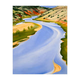 Georgia O’Keeffe – Chama River, Ghost Ranch (1937) | Serene Southwestern Landscape in Bold Modernist Forms (Print Only) thumbnail