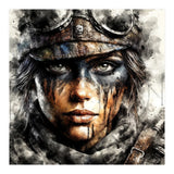 Warrior Woman With Aviator Goggles (Print Only) thumbnail