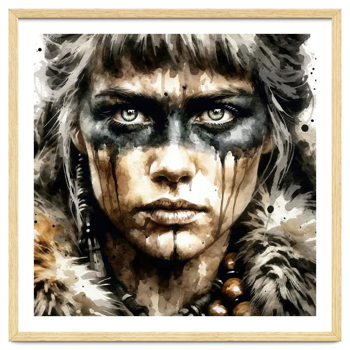 Fur Collar Warrior Portrait