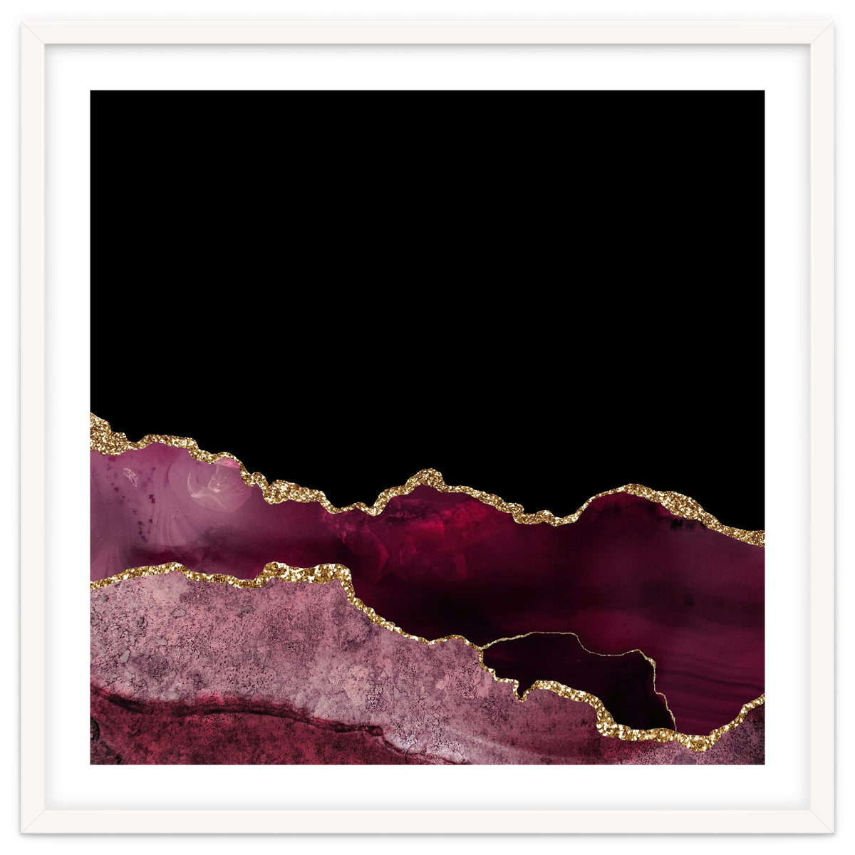 Burgundy & Gold Agate Texture 10