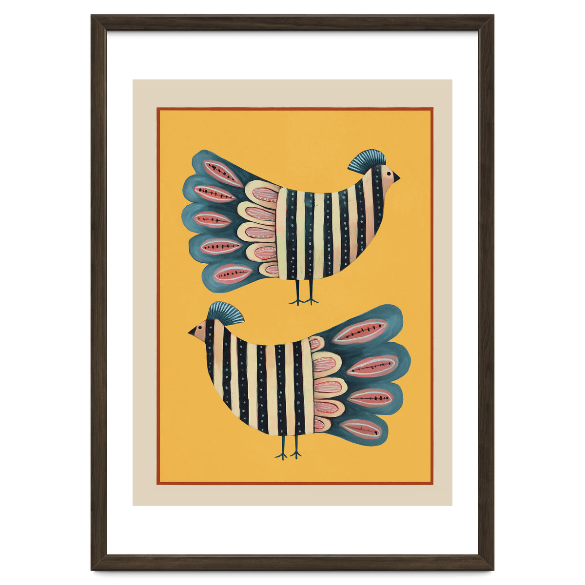 Striped Bird Pair II