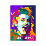 Cindy Lauper 80s Retro Singer Art WPAP (Print Only) thumbnail