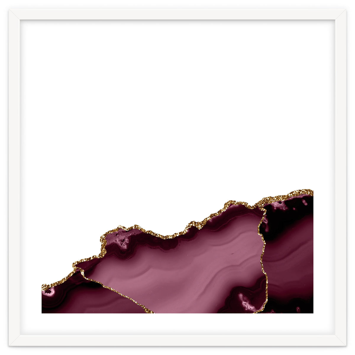 Burgundy & Gold Agate Texture 27