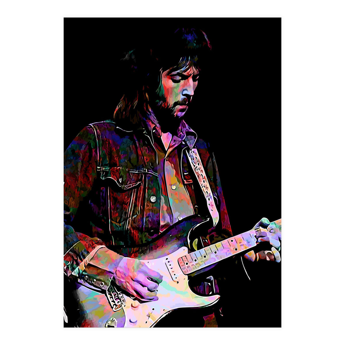 Eric Clapton Rock and Blues Guitarist Legend v2 (Print Only)