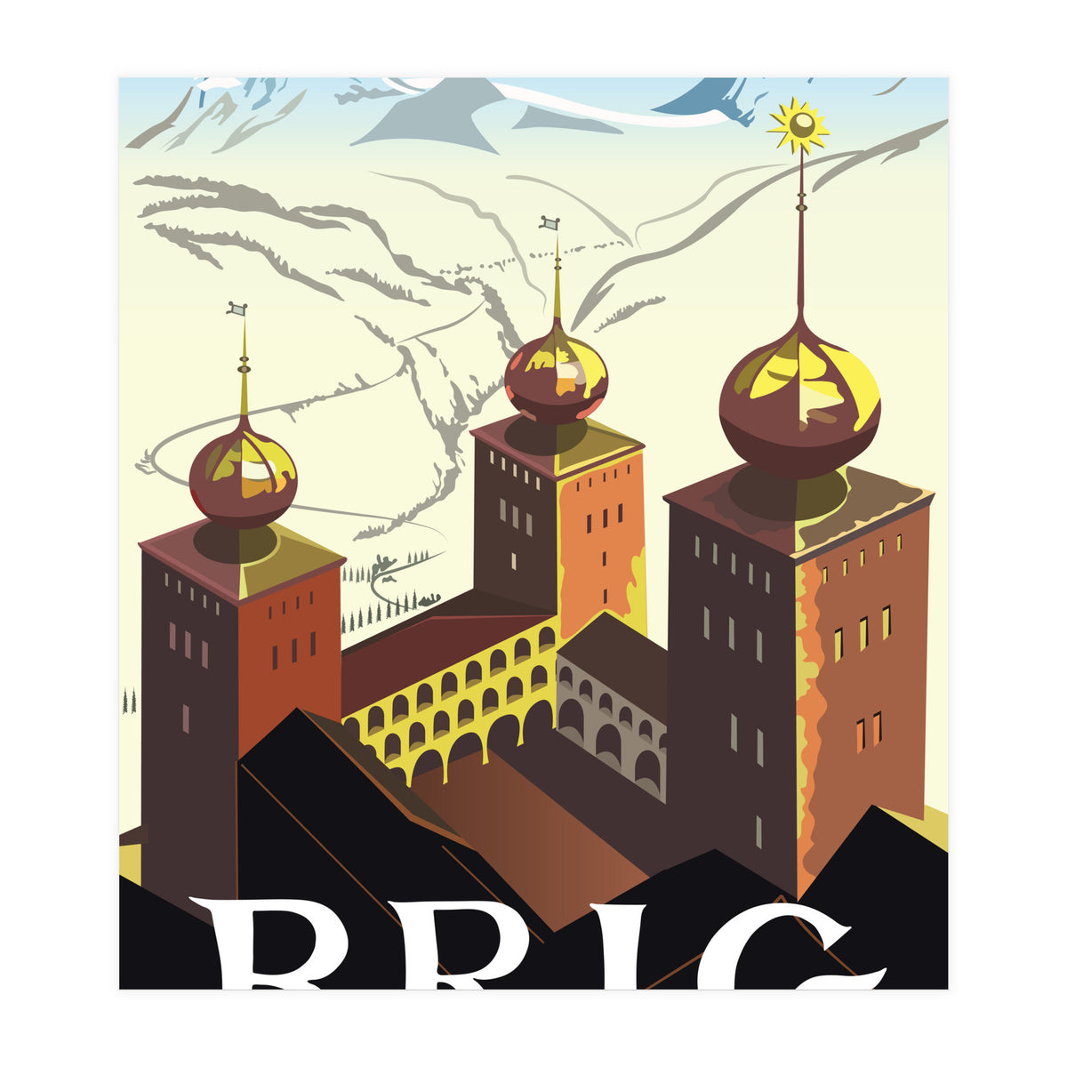 Brig, Switzerland (Print Only)