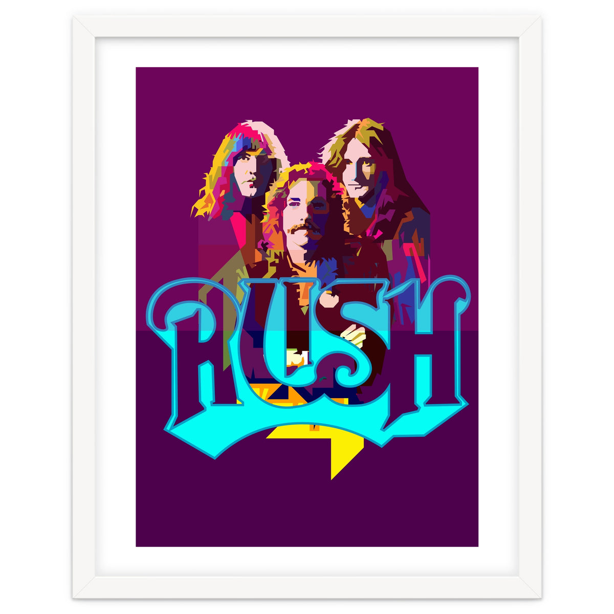 Rush Classic Rock Pop Art WPAP