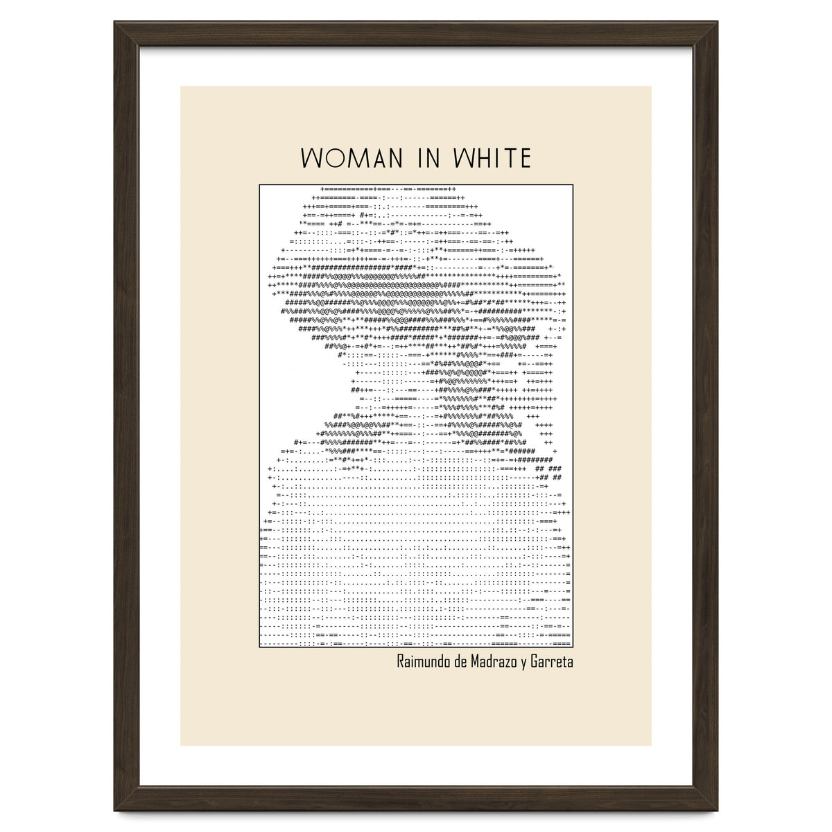 Woman In White – Raimundo De Madrazo Y Garreta (ascii Art)